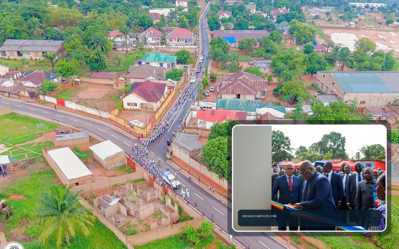 Mbuji-Mayi and the newly inaugurated UOM campus