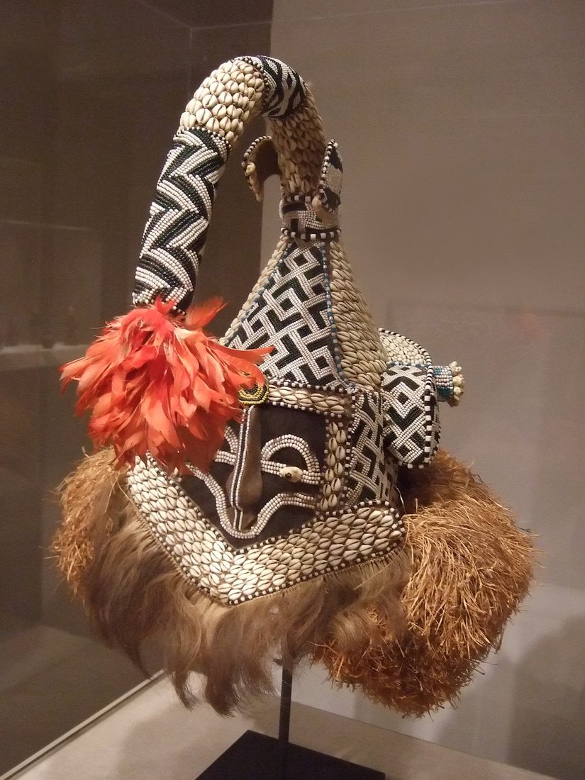 Kuba Mukyeem helmet mask from the Democratic Republic of the Congo