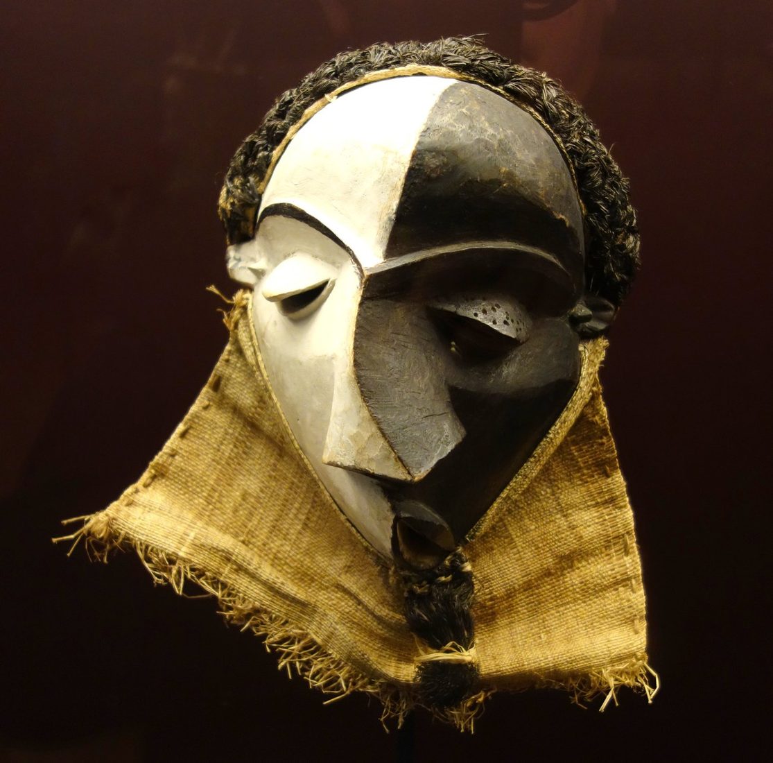 Mbangu mask of the Central Pende people from the Democratic Republic of the Congo